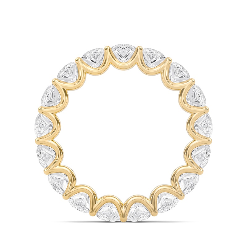 6.6 Ctw Pear U-Shaped Eternity Band
