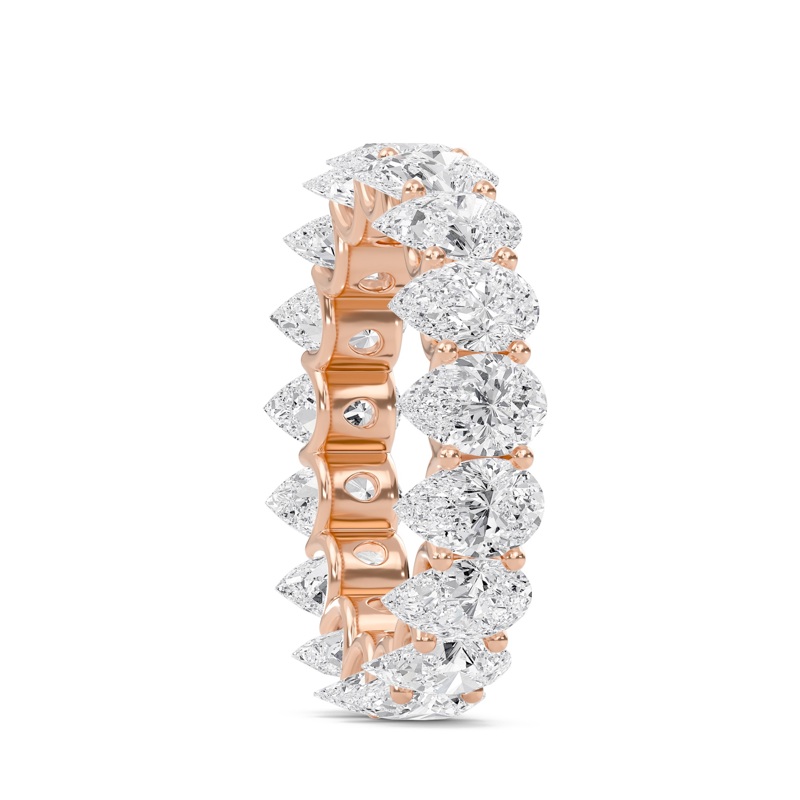 6.6 Ctw Pear U-Shaped Eternity Band