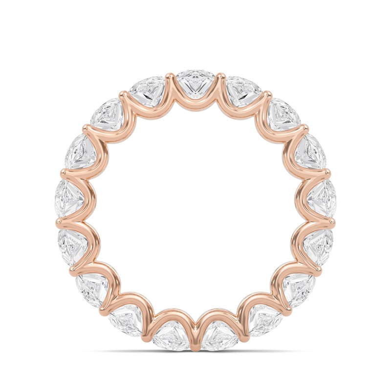 6.6 Ctw Pear U-Shaped Eternity Band