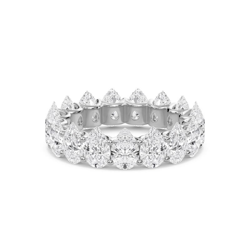 6.6 Ctw Pear U-Shaped Eternity Band