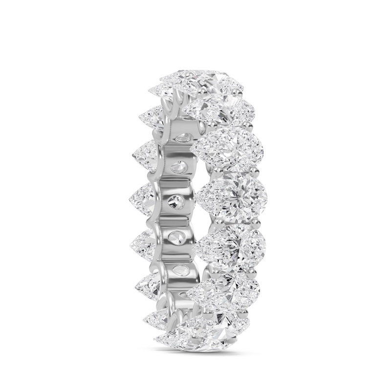 6.6 Ctw Pear U-Shaped Eternity Band
