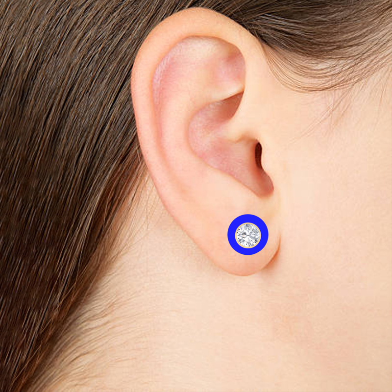 Enamel Painted Stud Earrings