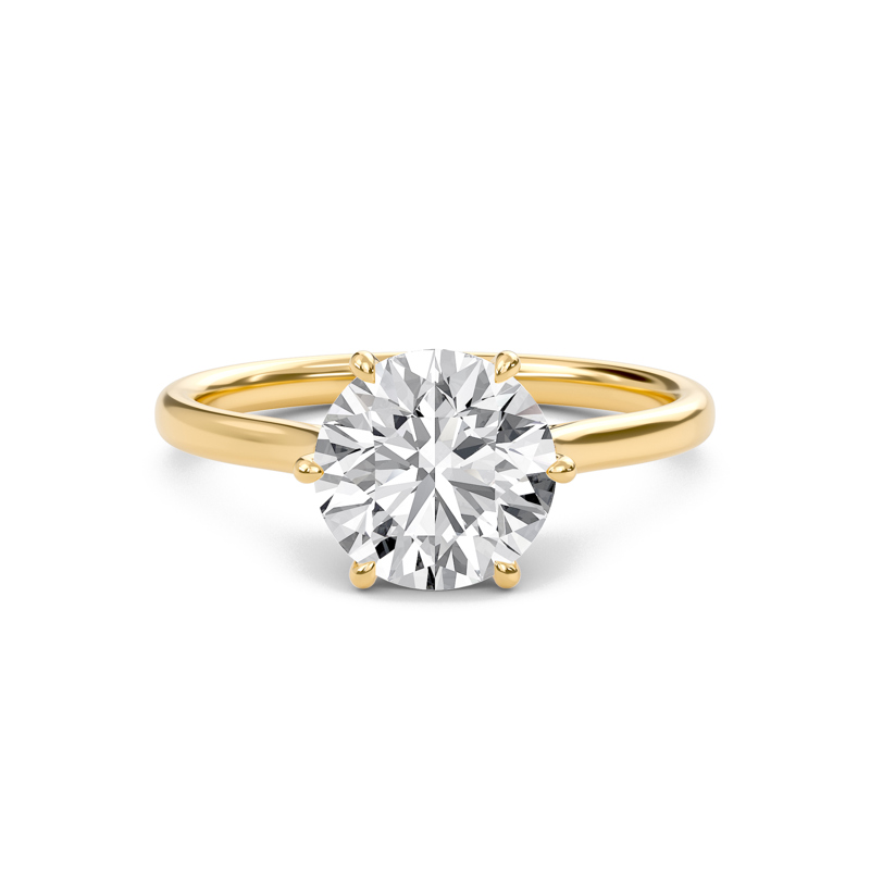 Classic Solitaire 6 Prong Ring