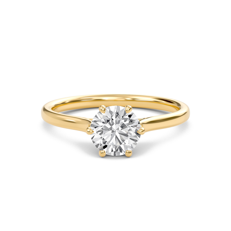 Classic Solitaire 6 Prong Ring
