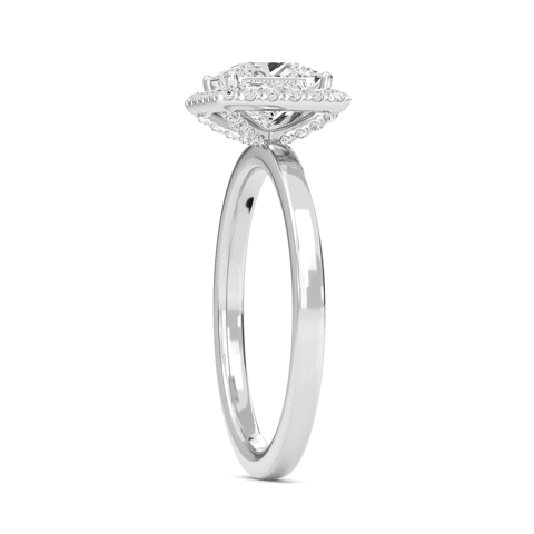 Halo Embellished Prongs Ring