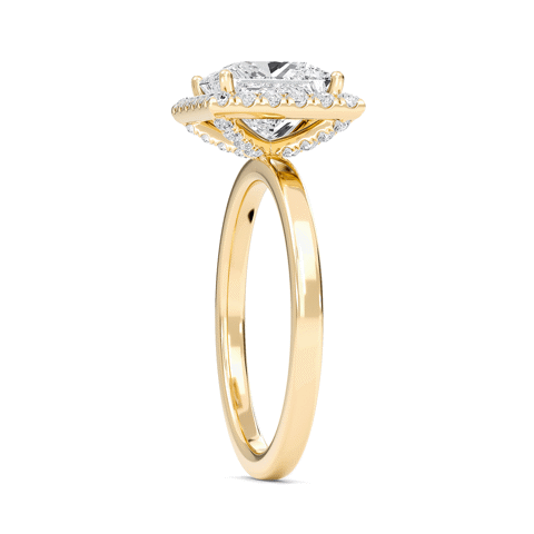 Halo Embellished Prongs Ring