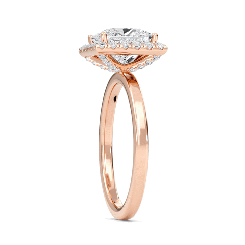 Halo Embellished Prongs Ring