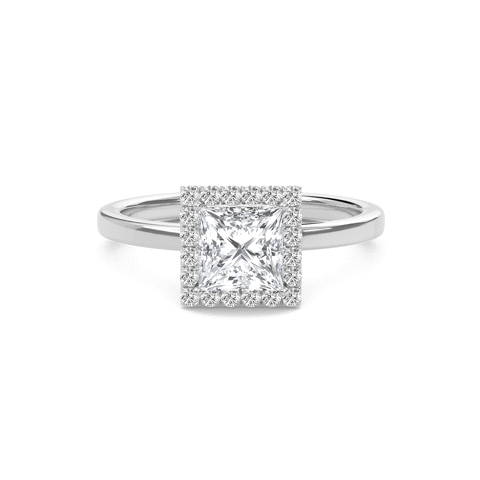 Halo Embellished Prongs Ring