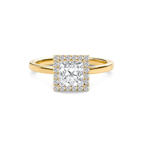 Halo Embellished Prongs Ring