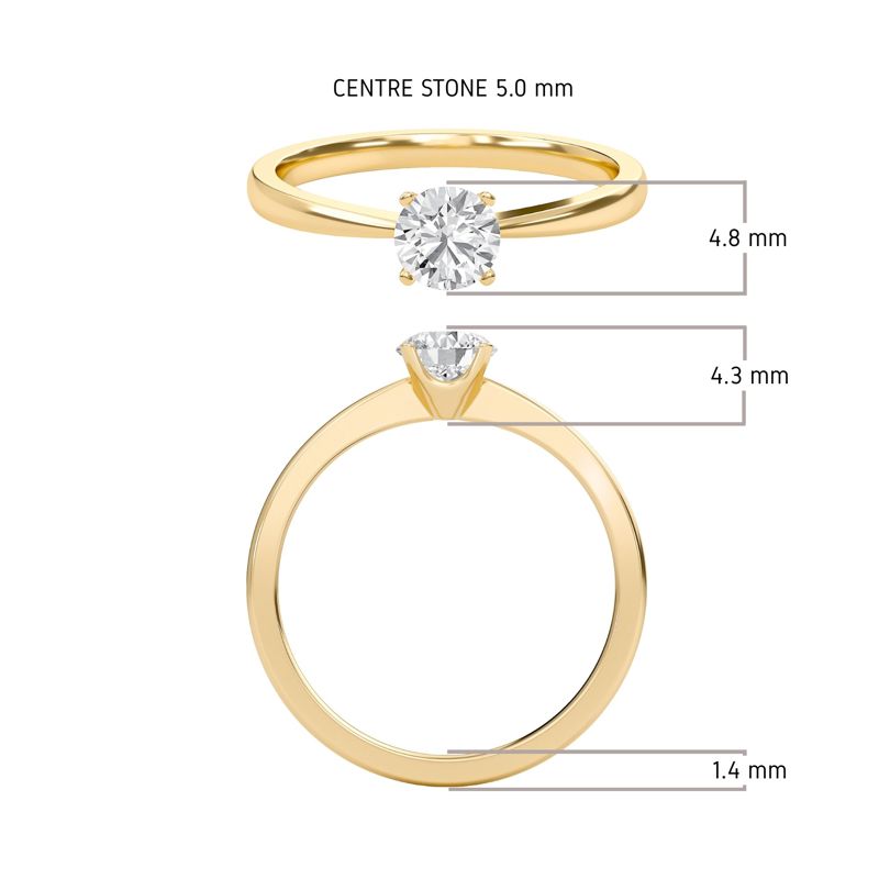 Classic Solitaire 4 Prong Ring