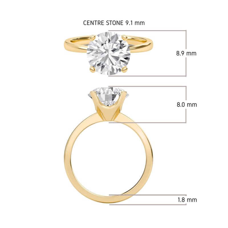 Classic Solitaire 4 Prong Ring