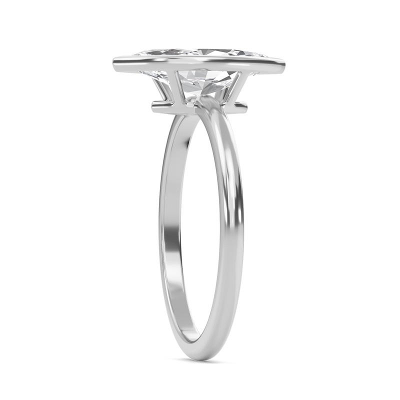 Elegant Bezel Set Engagement Ring