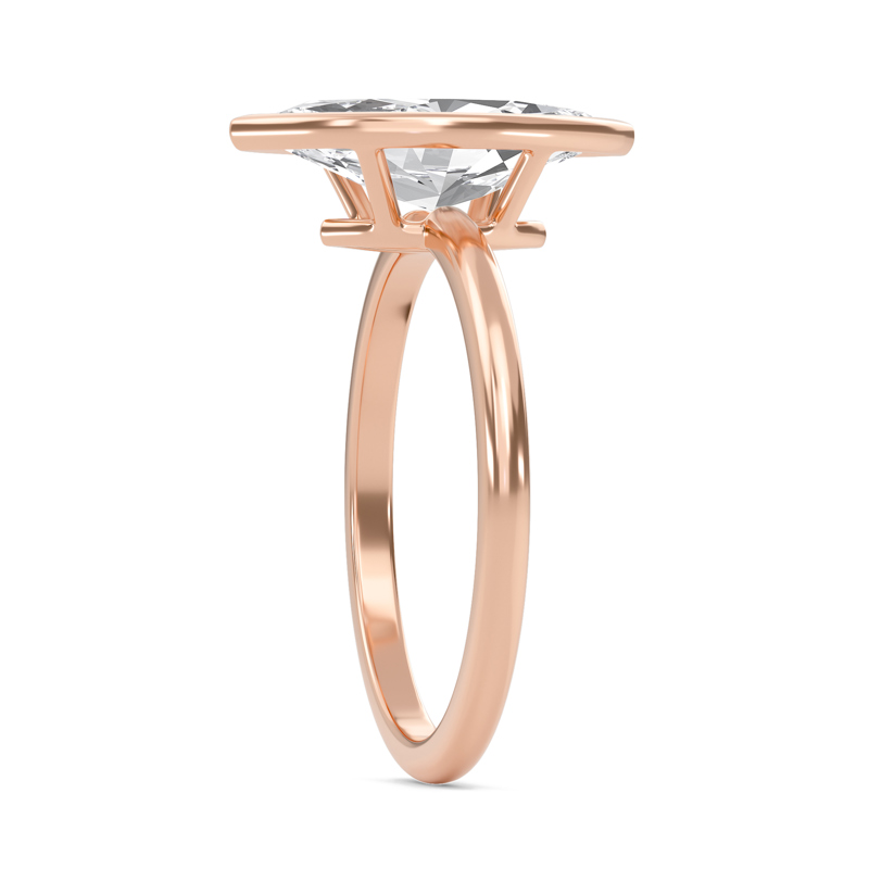 Elegant Bezel Set Engagement Ring