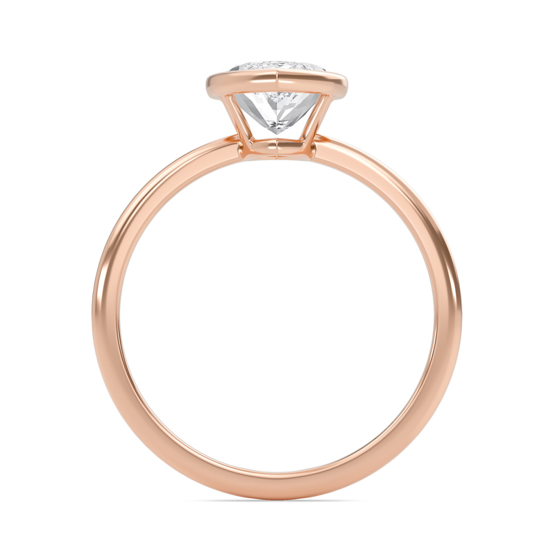 Elegant Bezel Set Engagement Ring