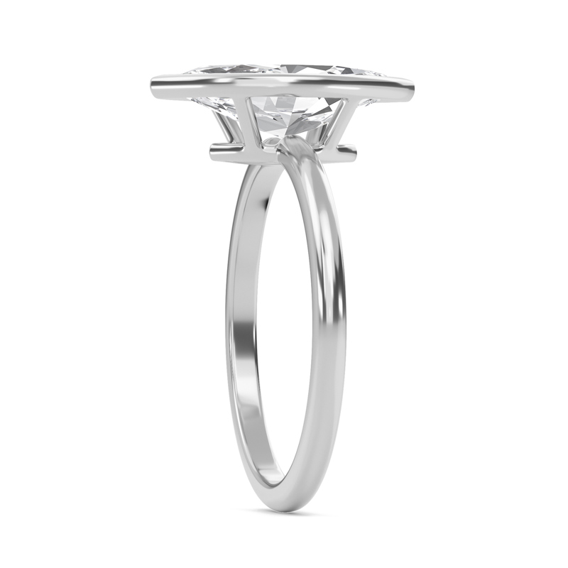 Elegant Bezel Set Engagement Ring