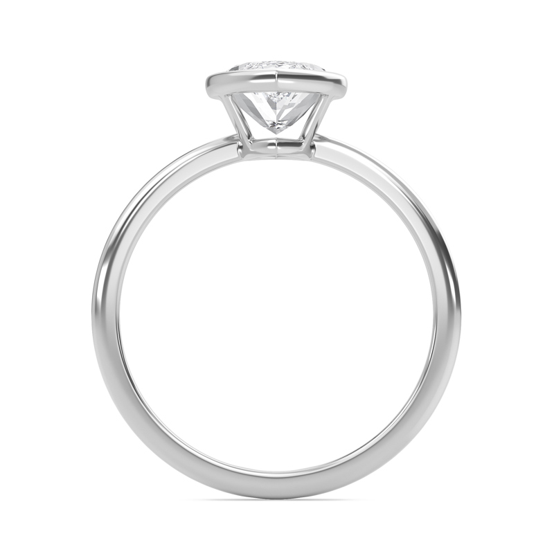 Elegant Bezel Set Engagement Ring