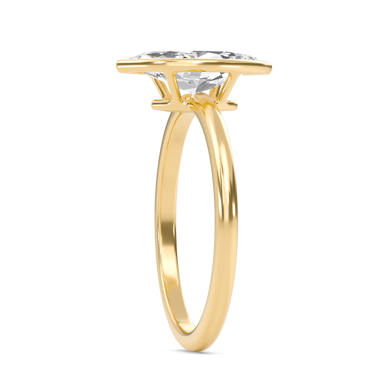 Elegant Bezel Set Engagement Ring