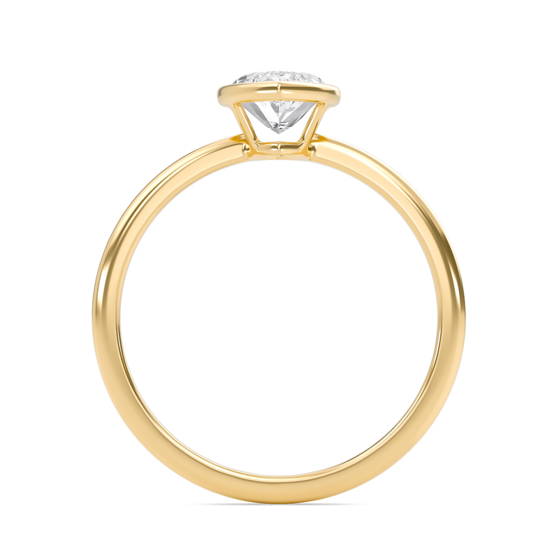 Elegant Bezel Set Engagement Ring