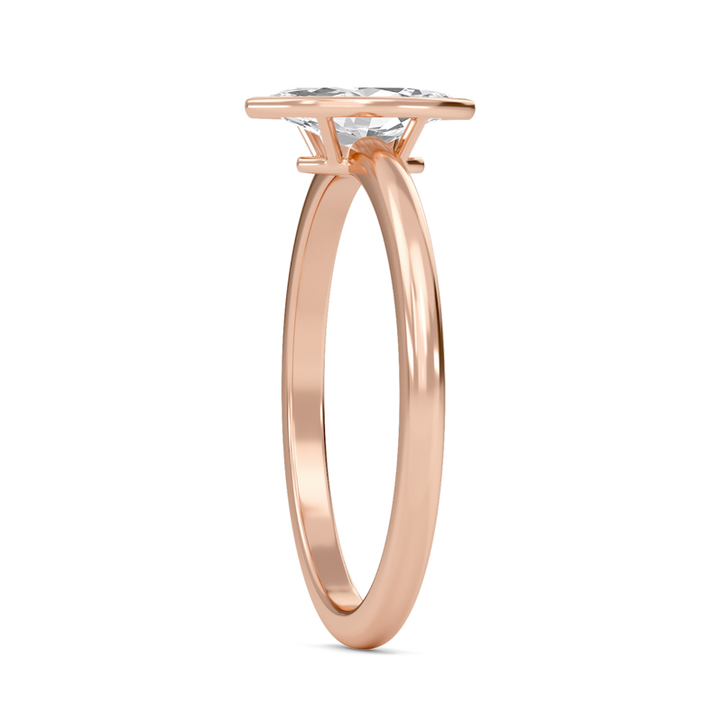 Elegant Bezel Set Engagement Ring