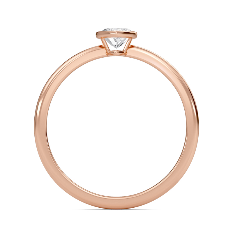 Elegant Bezel Set Engagement Ring