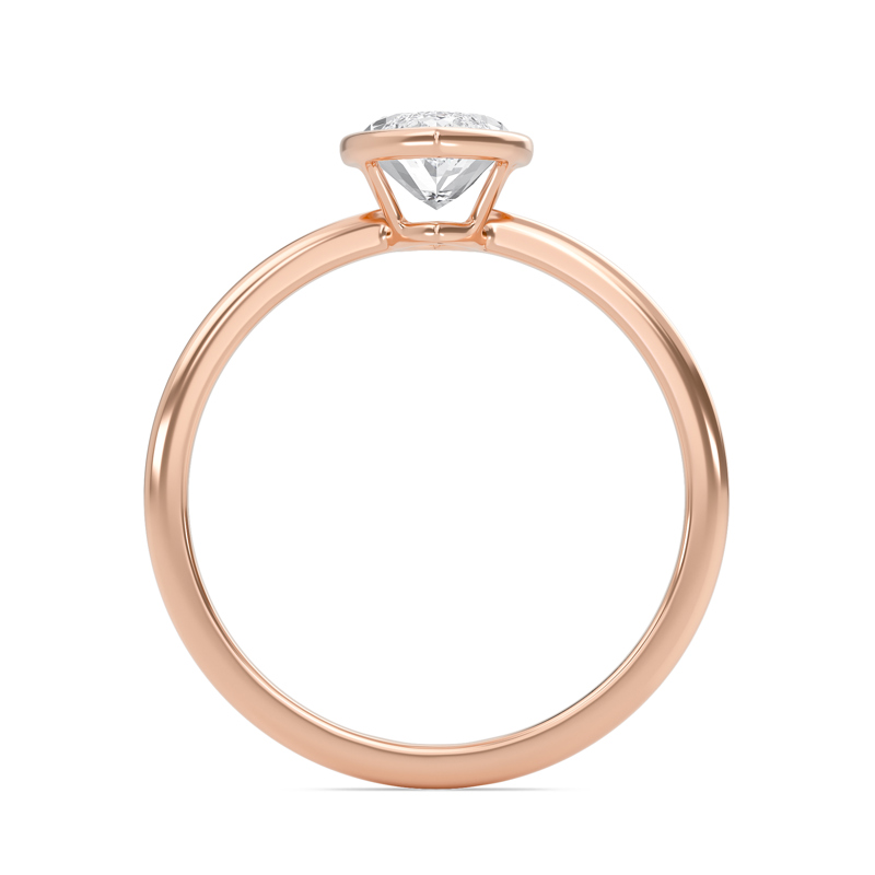 Elegant Bezel Set Engagement Ring