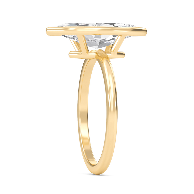 Elegant Bezel Set Engagement Ring