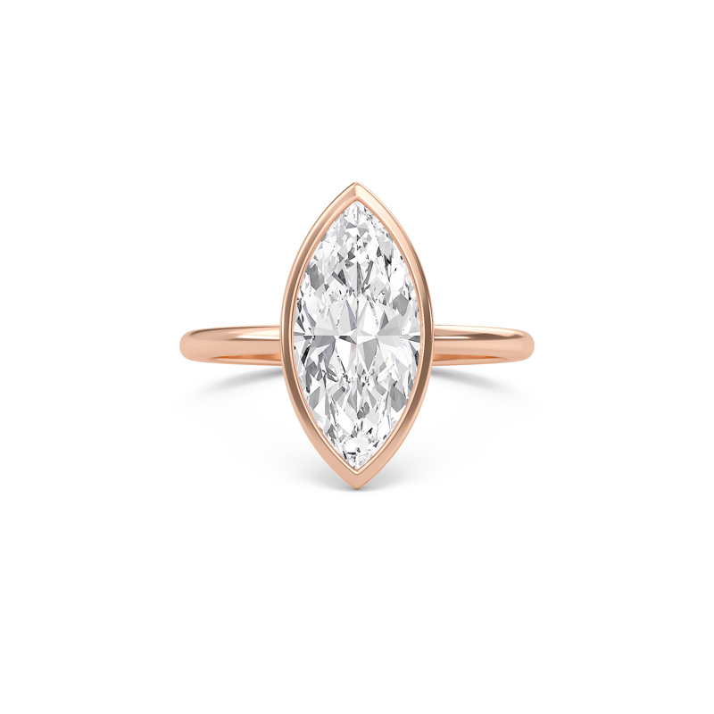 Elegant Bezel Set Engagement Ring