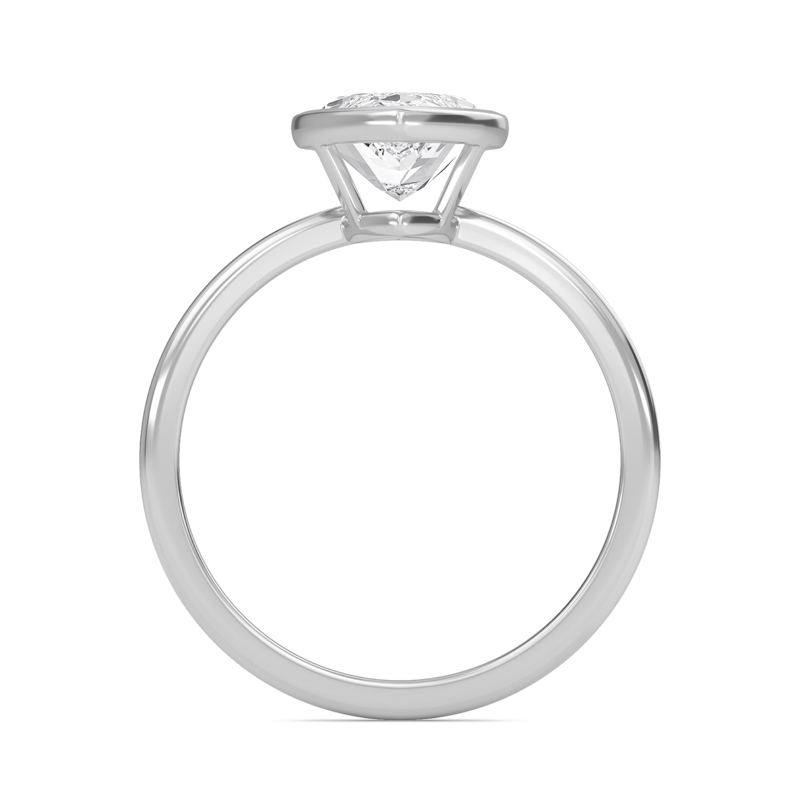 Elegant Bezel Set Engagement Ring