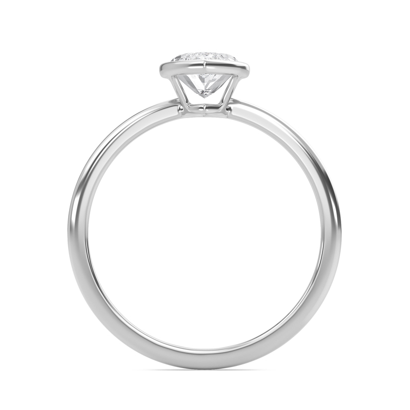 Elegant Bezel Set Engagement Ring