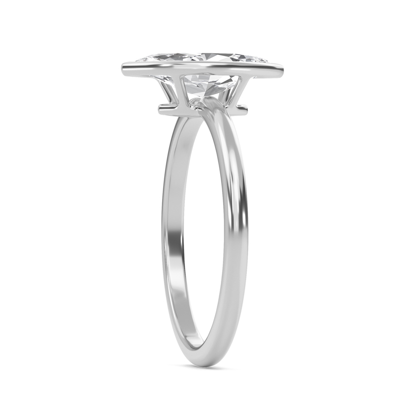 Elegant Bezel Set Engagement Ring