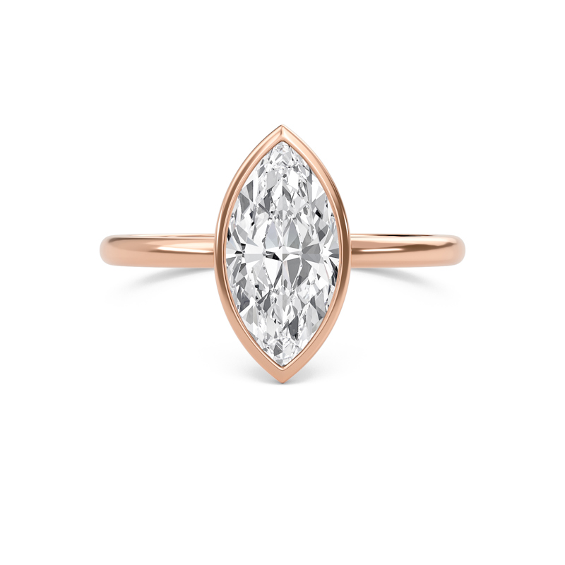 Elegant Bezel Set Engagement Ring