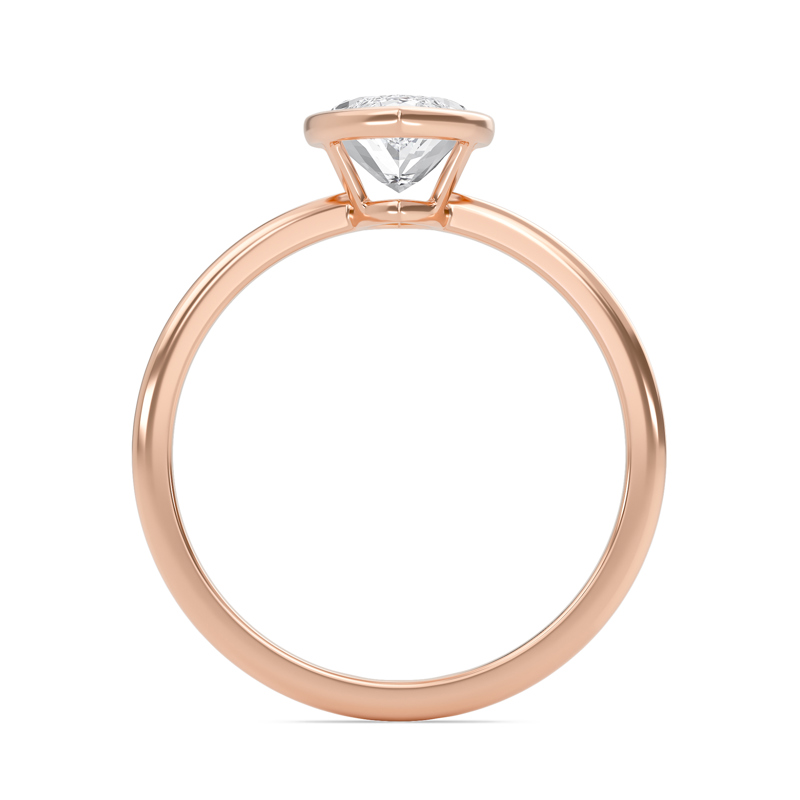 Elegant Bezel Set Engagement Ring