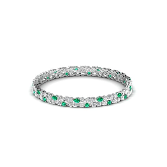 Exquisite Emerald and Diamond Bracelet