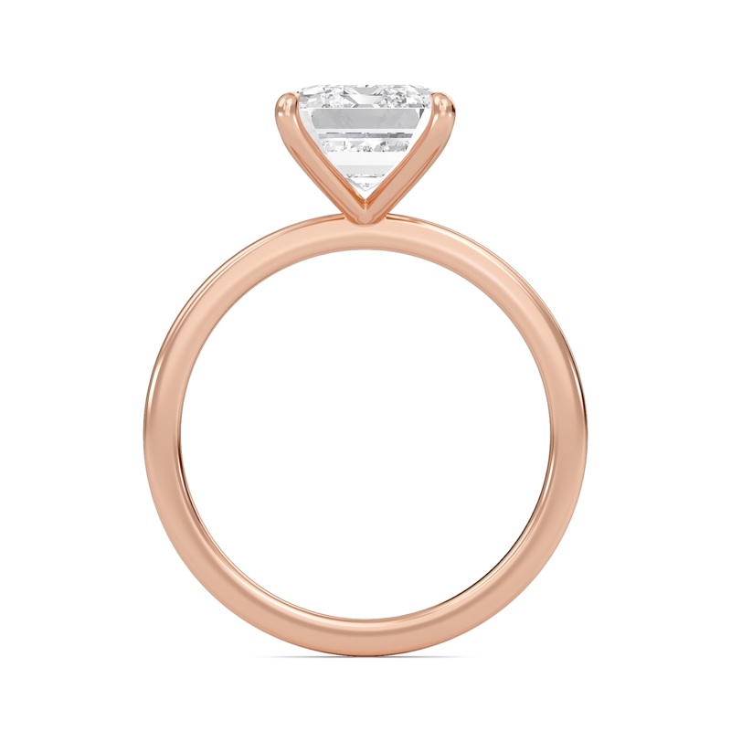 Emerald Classic Solitaire knife edge Ring