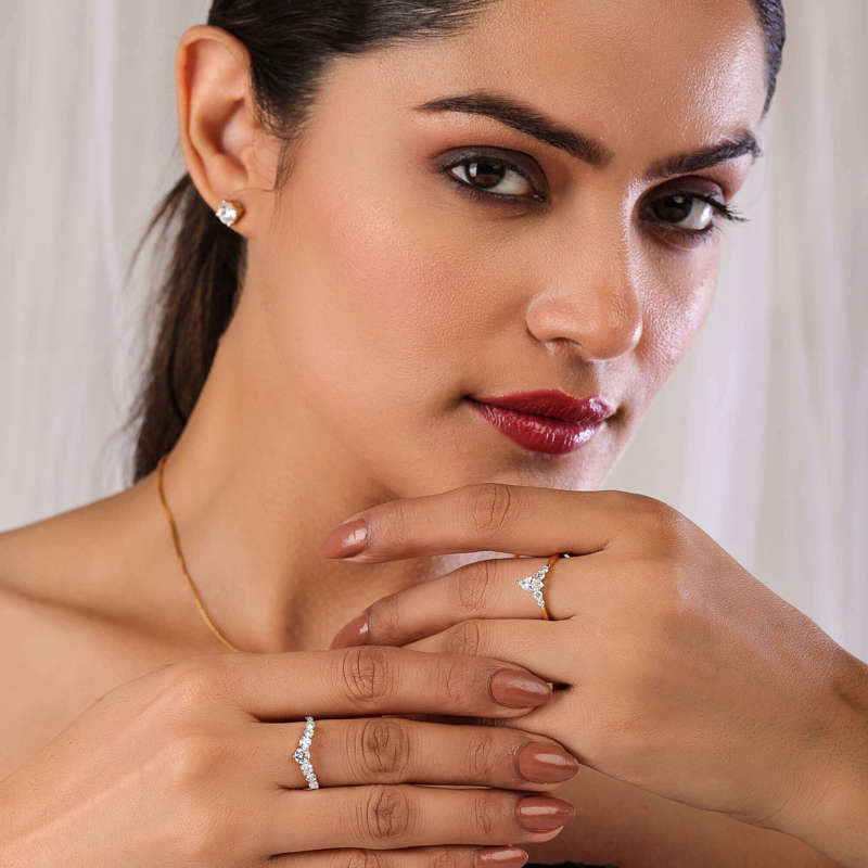 Marquise Crescent Band