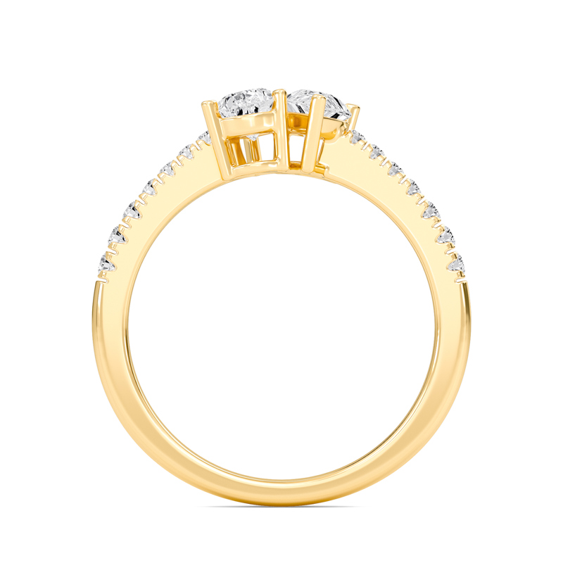 Toi-Et-Moi Duet Pear Ring