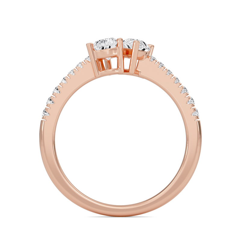 Toi-Et-Moi Duet Pear Ring