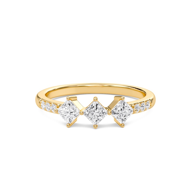 Diamond Essence Three Stone Ring