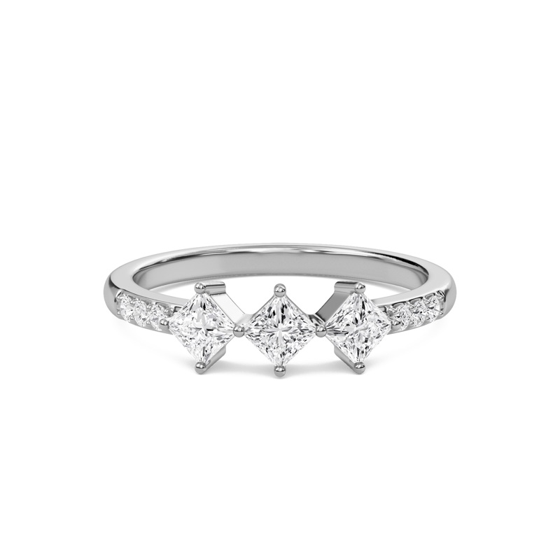 Diamond Essence Three Stone Ring