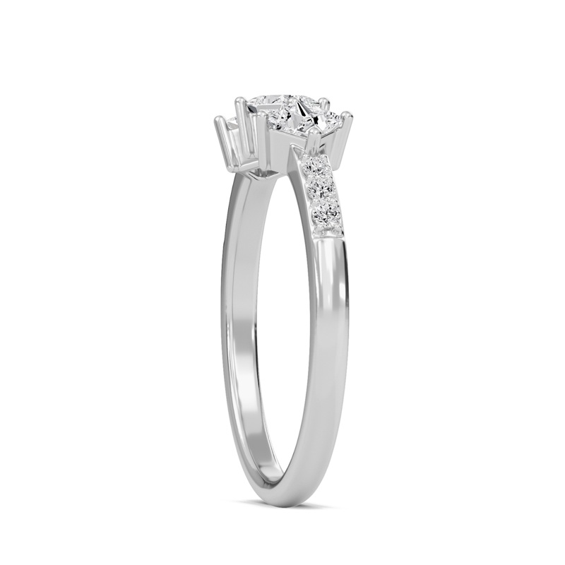 Diamond Essence Three Stone Ring
