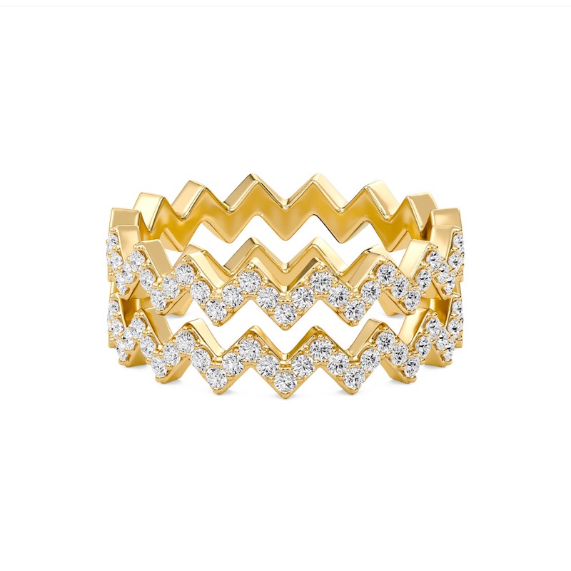 Duet row Zig Zag Band