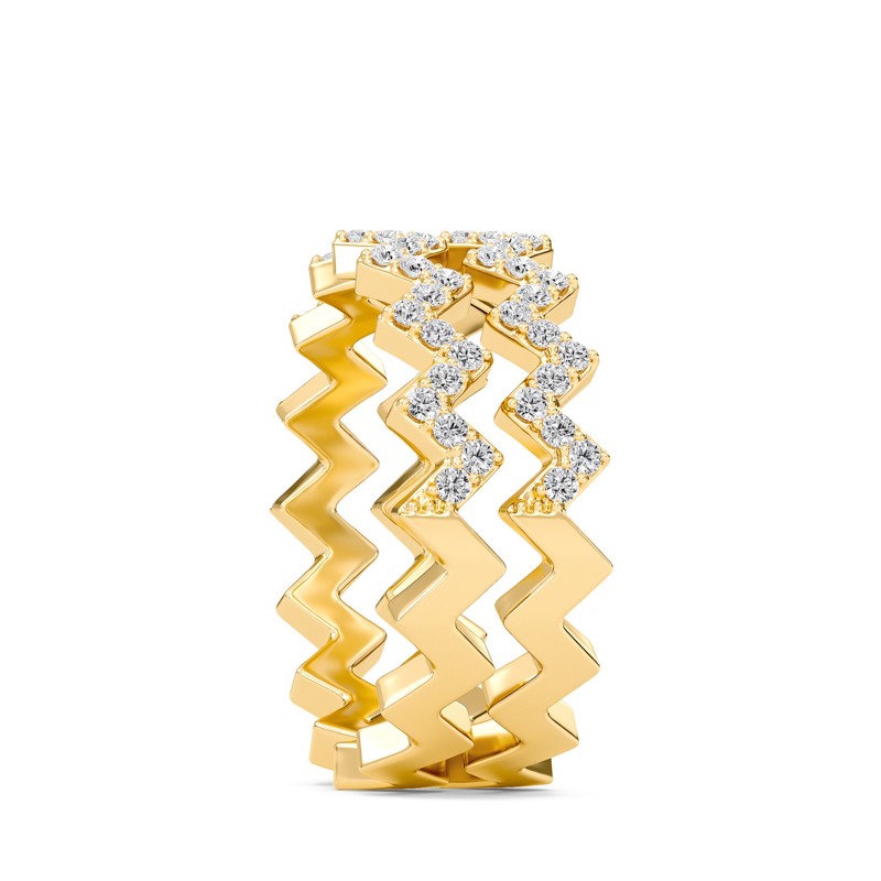 Duet row Zig Zag Band