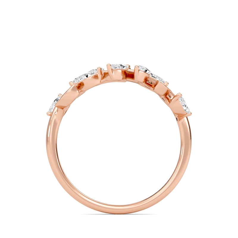 Leaf Diamond Open Ring