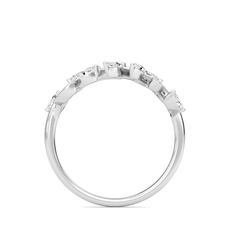 Leaf Diamond Open Ring