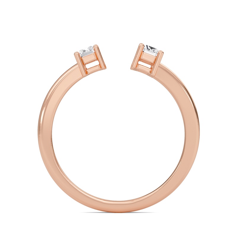Three Stone Open Ring