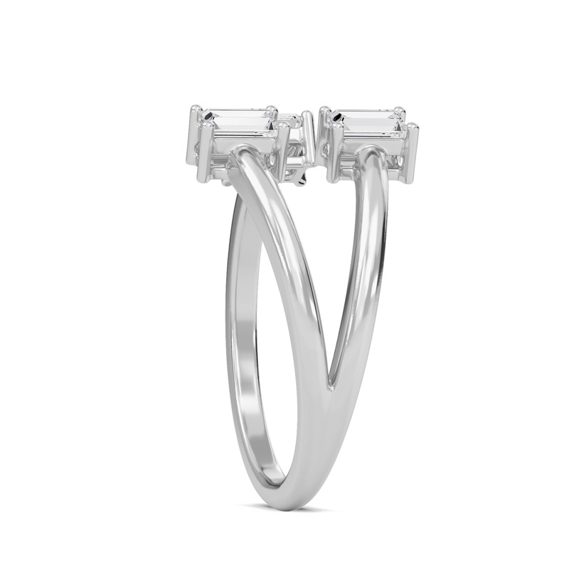 Three Stone Open Ring