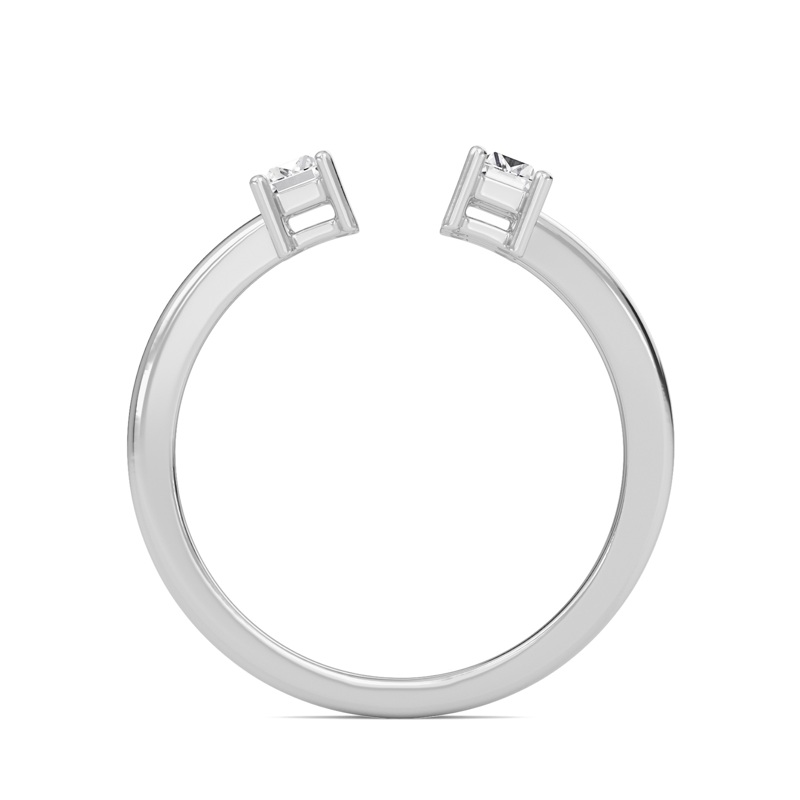 Three Stone Open Ring