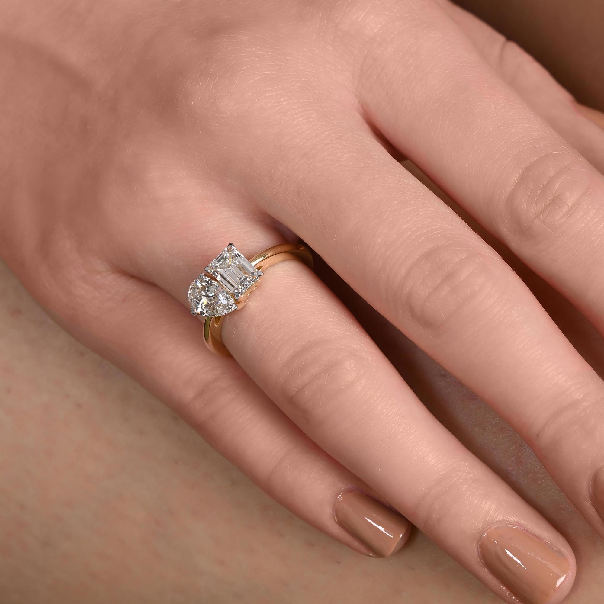 Pear Emra Toi-Et-Moi Ring