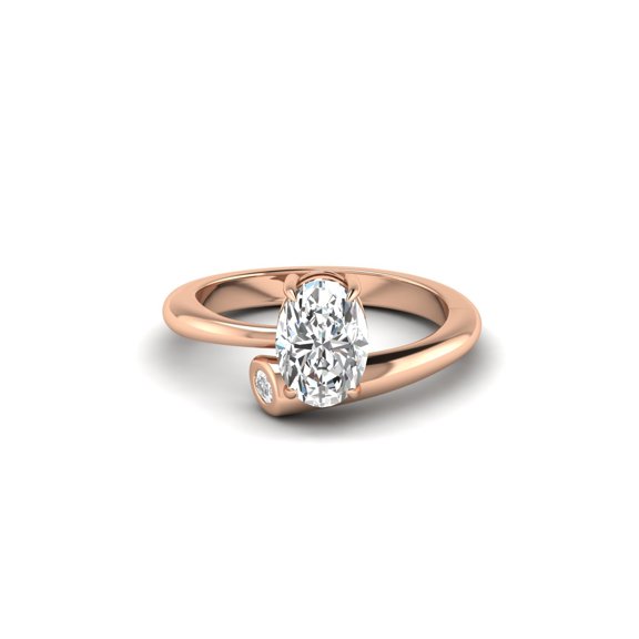 Elegant Oval Orchid Ring