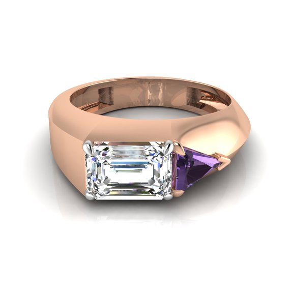 Emerald Trillion Elegant Ring